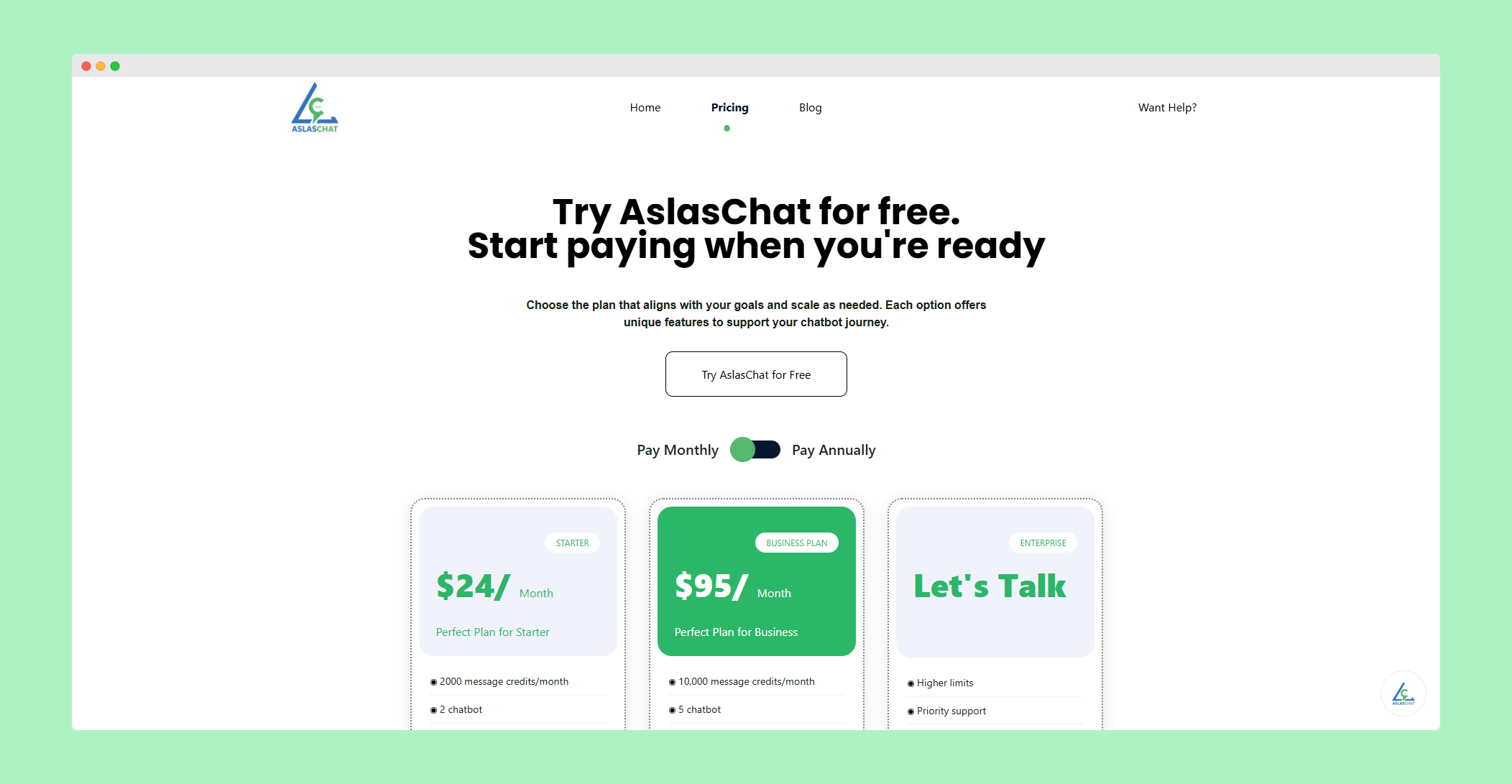 AslaseChat Chatbot (aslasechat.com)